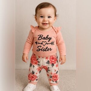 Baby girl matching set
